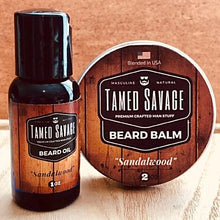 Load image into Gallery viewer, Sandalwood Beard Oil & Beard Balm Bundle