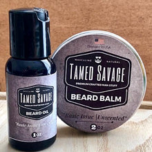 Load image into Gallery viewer, Basic Issue Unscented Beard Oil & Beard Balm Bundle