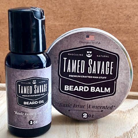 Basic Issue Unscented Beard Oil & Beard Balm Bundle
