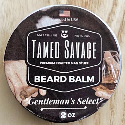 Tamed Savage Gentleman's Select Bourbon and Sandalwood Scent Beard Balm