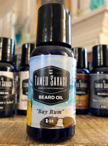 Tamed Savage Premium Natural Organic Bay Bay Rum Scent Beard Oil